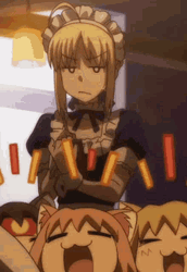 Saber Artoria Pendragon Fate Stay Mad Annoyed GIF