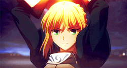 Saber Artoria Pendragon Fate Stay Ready To Attack GIF
