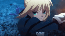Saber Artoria Pendragon Fate Stay Sword Battle GIF