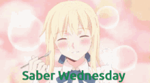Saber Artoria Pendragon Fate Stay Wednesday GIF
