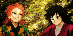 Sabito And Giyu Laughing GIF