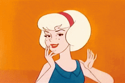 Sabrina Hair Winking GIF