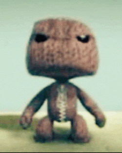 Sack Boy Mad Meme GIF