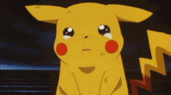 Sad And Tearful Pikachu