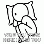 Sad Animation I Need You GIF