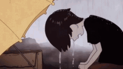 Sad Anime Boy Crying Alone GIF