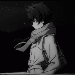 Sad Anime Boy Waiting GIF