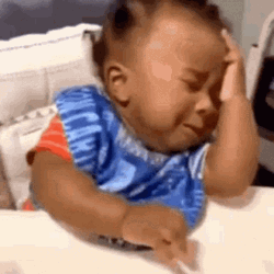 Sad Baby Cry In His Chair GIF
