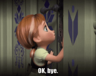 Sad Baby Frozen Anna Ok Bye GIF