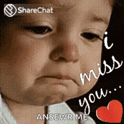 Sad Baby Saying I Miss You GIF