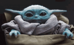 Sad Baby Yoda Waving Goodbye
