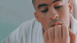 Sad Bad Bunny Looks GIF