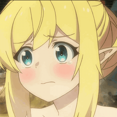 Sad Blonde Girl With Blue Eyes GIF