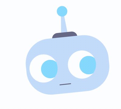 Sad Blue Robot GIF