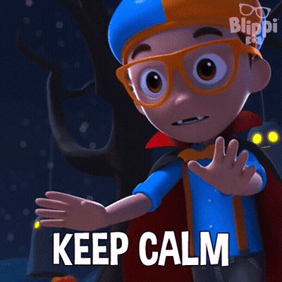 Sad Blue Robot GIF