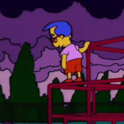 Sad Boy Milhouse Van Houten The Simpsons GIF