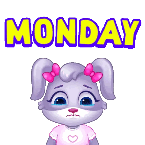 Sad Bunny Monday Sticker