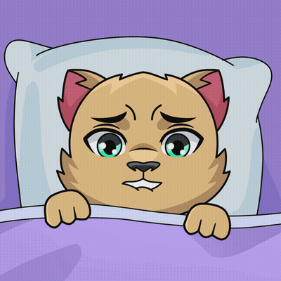 Sad Cartoon Cat GIF