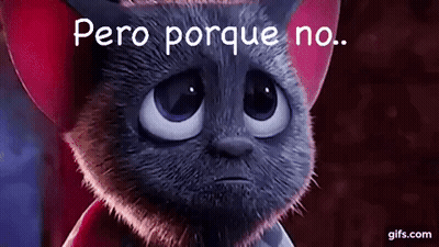 Sad Cartoon Cat Saying Pero Porque No GIF
