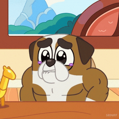 Sad Cartoon Dog GIF