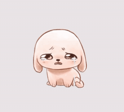 Sad Cartoon Dog GIF