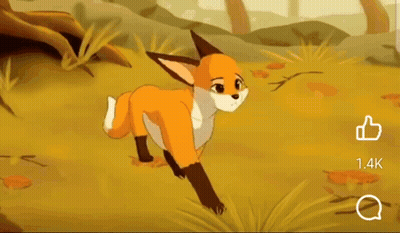 Sad Cartoon Fox GIF