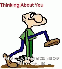 Sad Cartoon Man Thinking Of You Sympathy GIF