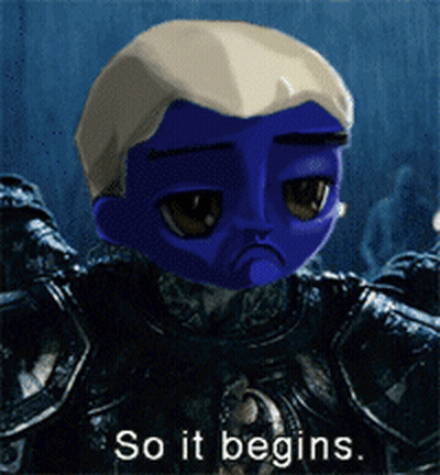 Sad Cartoon Saying So It Begins GIF