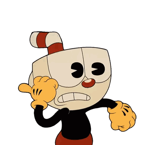 Sad Cartoon With Red And White Hat Sticker