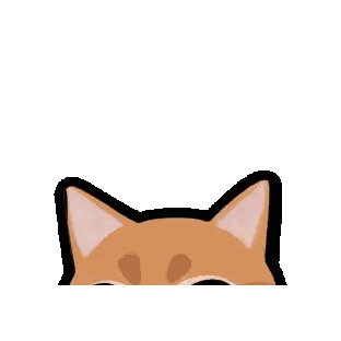 Sad Cat Face Cartoon Sticker