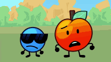 Sad Confused Orange Fruit Blue Berry GIF
