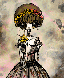 Sad Corpse Bride Animated Art GIF