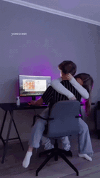 Sad Couple Goals Playing Computer Game