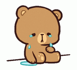 Sad Crying Mocha Misses His Partner Milk GIF