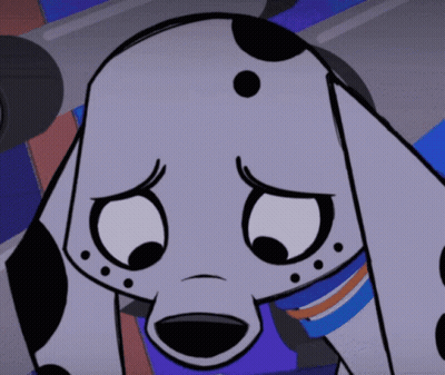 Sad Dalmatian Dog GIF