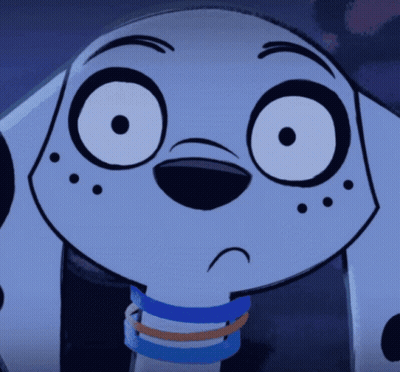 Sad Dalmatian Face Close Up GIF