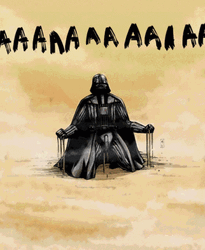 Sad Darth Vader Noooo Shouting Out Loud  GIF