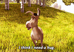 Sad Donkey Needs Hug GIF