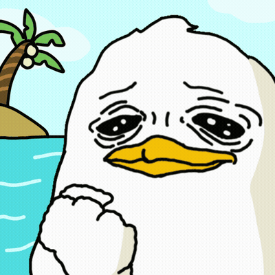Sad Duck Drawing GIF