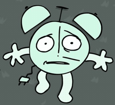 Sad Face Alarm Clock GIF