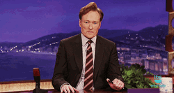 Sad Face Conan O'Brien GIF