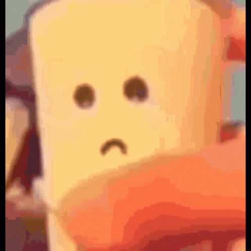Sad Face Marshmallow GIF