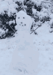Sad Frosty Snowman GIF