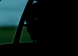 Sad Girl Car Ride Flashing Lights GIF
