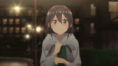 Sad Girl In Gray Hoodie GIF