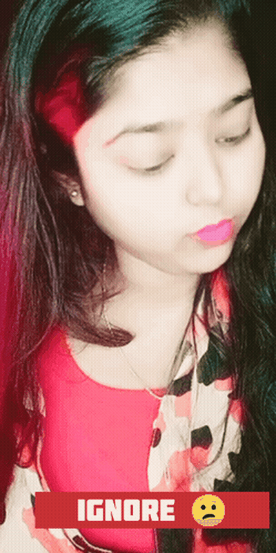 Sad Girl Saying Ignore GIF