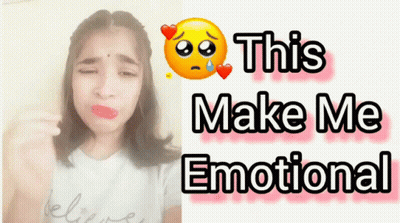 Sad Girl Saying This Make Me Emotional GIF