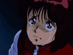 Sad Gunbuster Looking Up Crying Aesthetic GIF