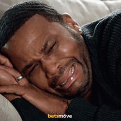 Sad Guy Laying Down Sobbing  GIF