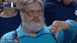 Sad Guy Not Impressed Thumbs Down  GIF